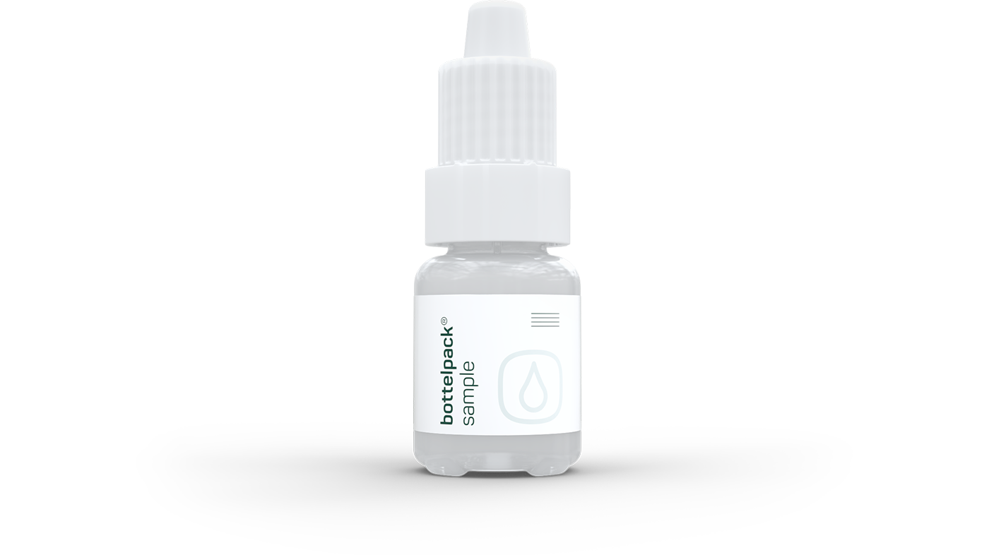 Multi-dose ampoule for eye drops with label